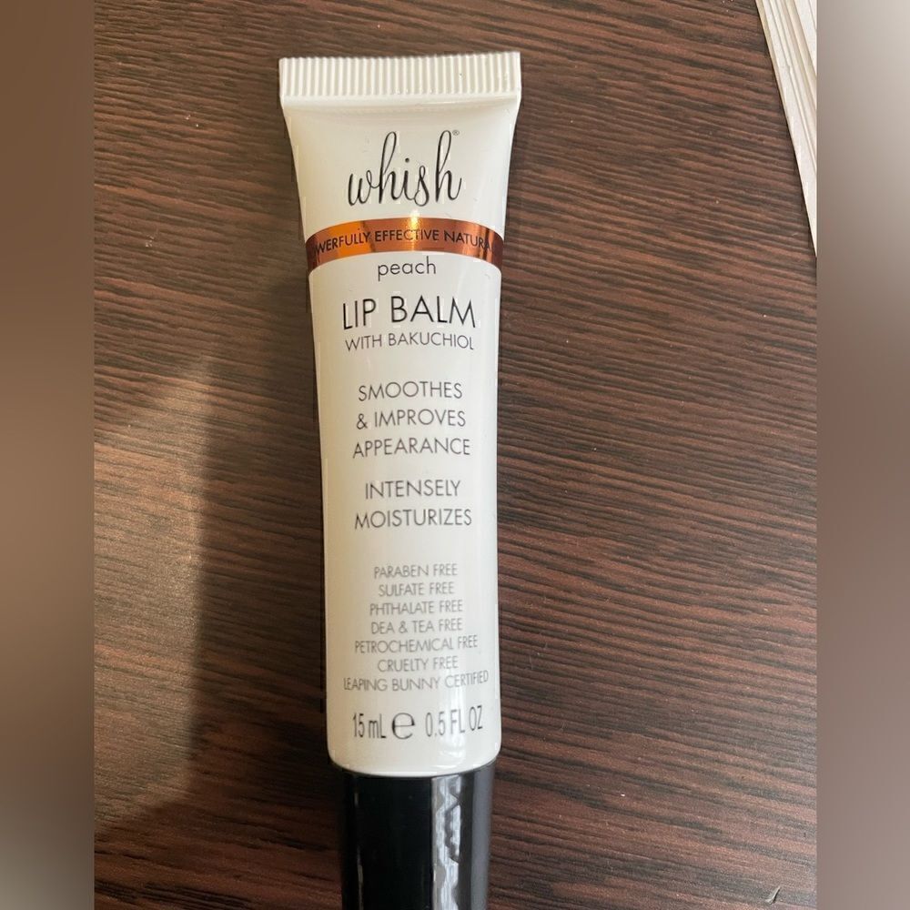 Whish Peach Lip Balm with Bakuchiol​​​​​​​​​​​​​​​​​​​​